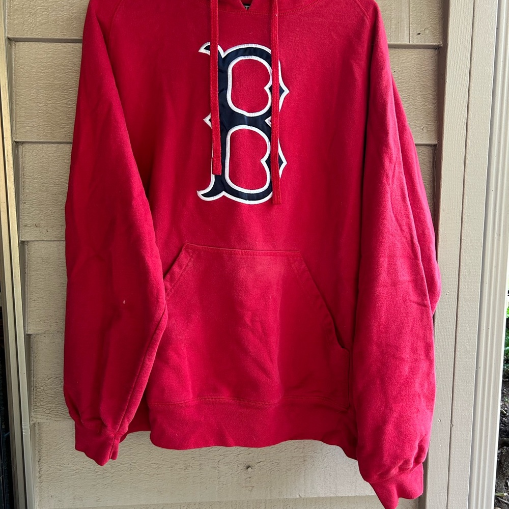RED Antiqua hoodie , pullover. Sz XL